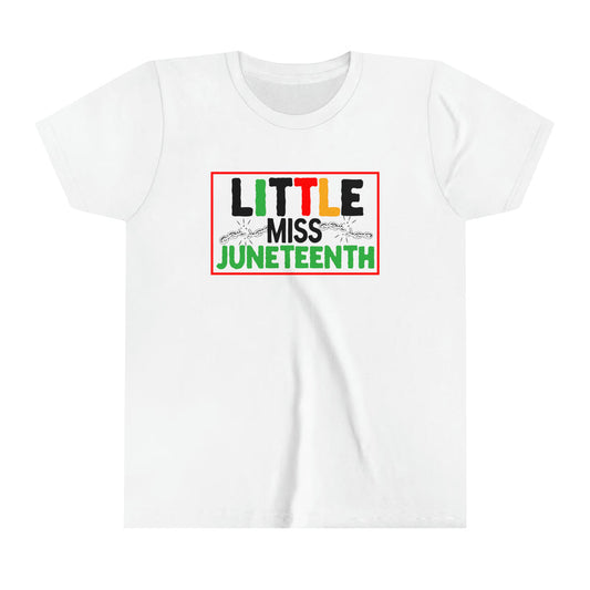 Little Miss Juneteenth Short Sleeve Tee - Supreme Deals