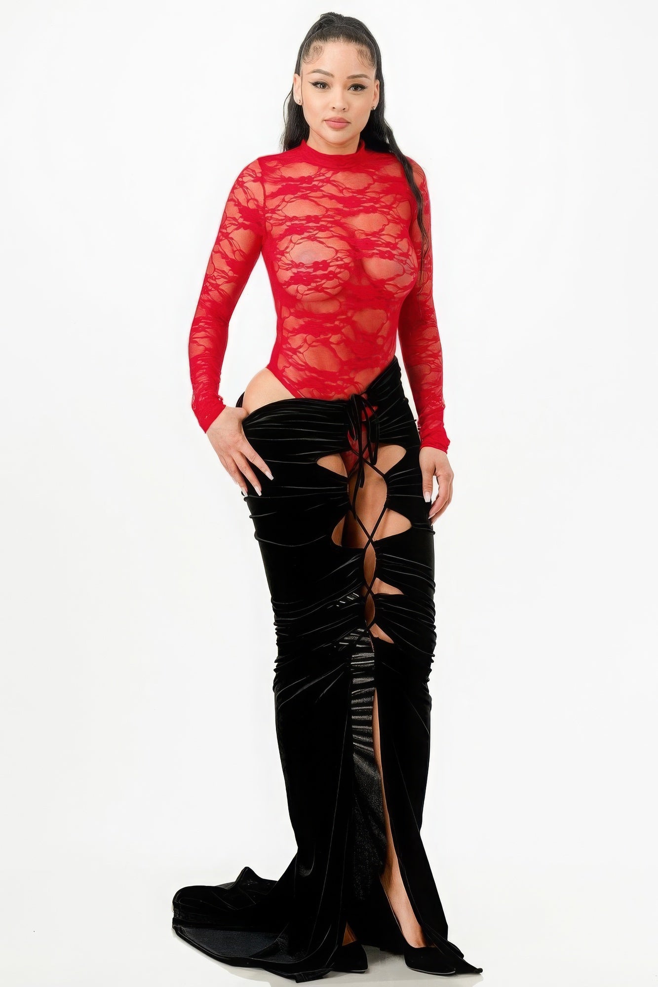 Lace Bodysuit & Mermaid Skirt - Supreme Deals