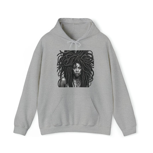 Iconic Beauty: Women's Face Graphic hoodie by Melanated Queen - Supreme Deals