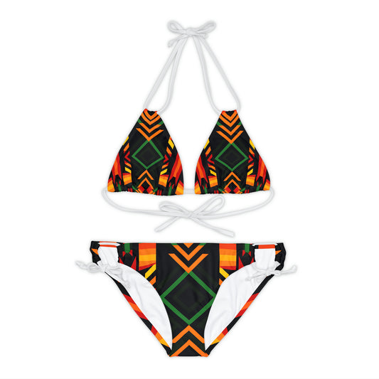 Kente Pattern Bikini Set