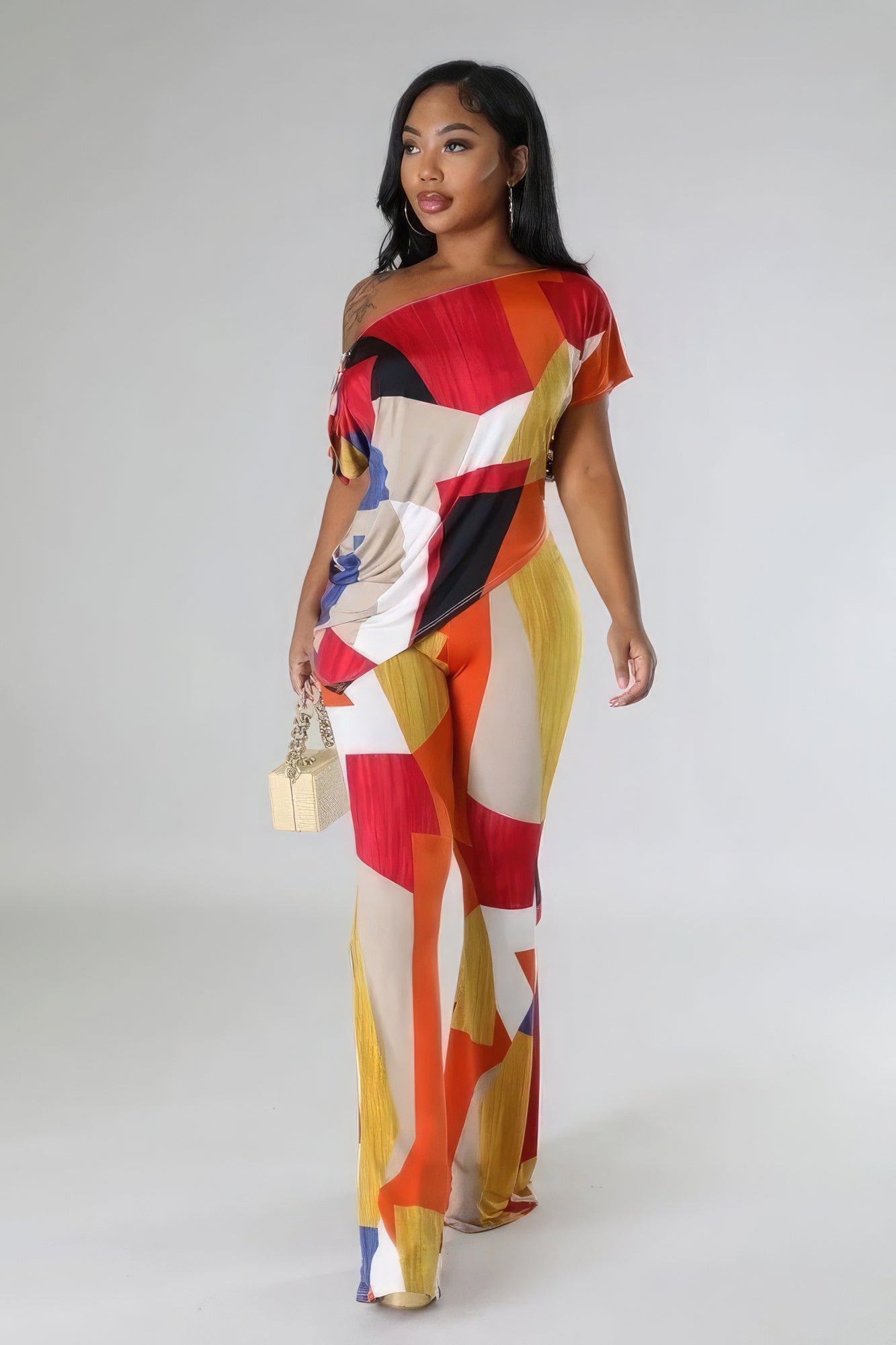 Off Shoulder Two-piece Set - Supreme Deals